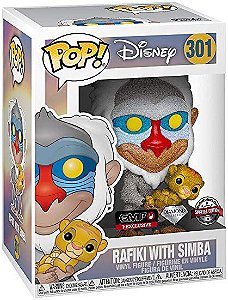 Rafiki With Simba 301 Diamond Pop Funko Rei Leão Disney