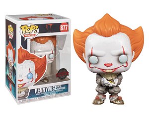 Pennywise with Glow Bug 877 Exclusivo Pop Funko IT Chapter 2