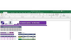 Planilha Gerar Combinações Quina - 40 Dezenas em 24 Jogos