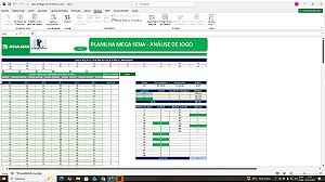 Planilha Gerar Combinações Mega Sena | 27 dezenas em 108 jogos