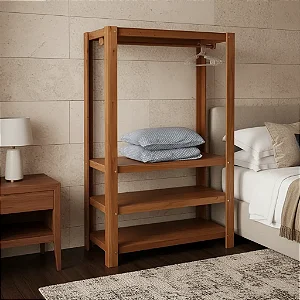 GUARDA ROUPA / ARARA / CABIDEIRO COR IMBUIA PENAFORT