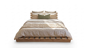 Cama Casal Montessoriana Penafort Sem Pintura (Crua)