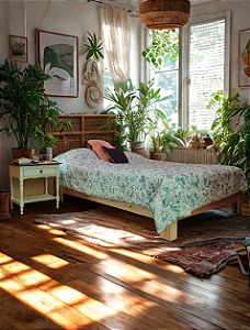 CAMA CASAL ORIENTAL PENAFORT SEM PINTURA (CRUA)