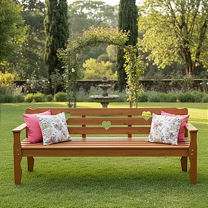 BANCO NAMORADEIRA 180X60X44 PENAFORT CORAÇÃO