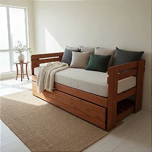 CAMA BABÁ COM AUXILIAR 78X188X40 PENAFORT