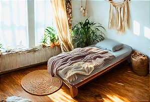 CAMA DE SOLTEIRO ORIENTAL PENAFORT 188 X 88 X 25