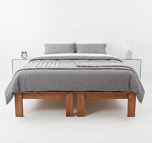 Cama Casal Em Duas Bases Penafort 138 X 188 X 35