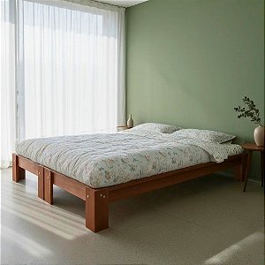 Cama Casal Em Duas Bases Penafort 138 X 188 X 35