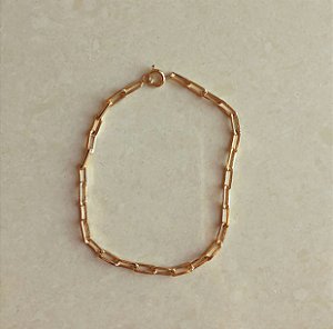 Pulseira Corrente Elos Dourado