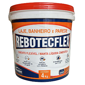 Rebotec Flex Laje 4 kg - Manta líquida cimento flexível original