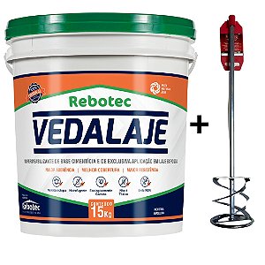 Kit Vedalaje Impermeabilizante 15 kg - Original a pronta entrega Rebotec em São Paulo - Frete Grátis para SP e região.
