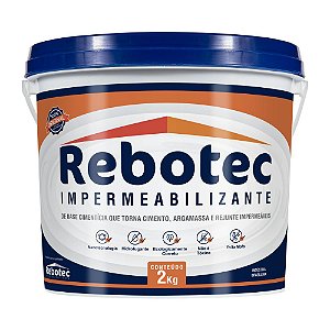 Rebotec Impermeabilizante Balde 5 kg + 1 kg GRÁTIS - pronta entrega São Paulo