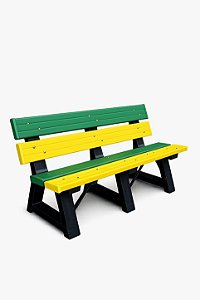Banco Brasil na Copa 150cm - Madeira Plástica ( Edição Limitada )