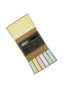 Bloco de Anotações Ecológico com Calculadora Solar