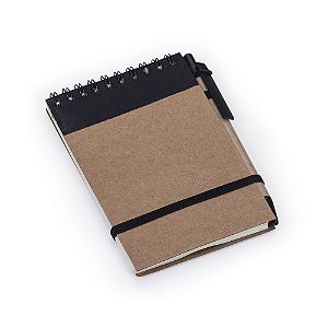 Bloco de Anotações Ecológico com Caneta Reciclada