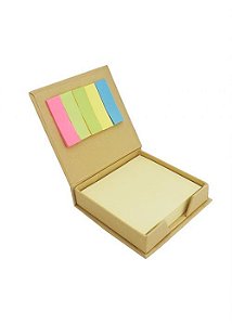 Bloco de Anotações Ecológico com Post-it