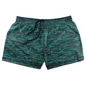 Shorts Comfy Chess Mescla Verde Agua