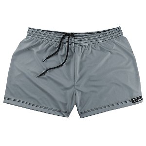 Shorts Comfy Chess Basic Cinza