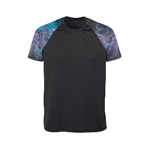 Camiseta Dry Fit Vista Rock Raglan Nebulosa