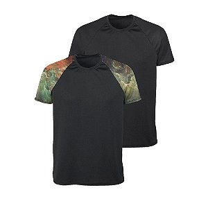 Kit Camisetas Dry Fit Vista Rock Raglan Nebulosa