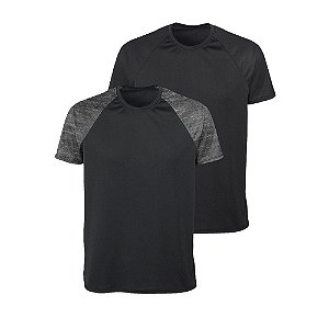 Kit Camisetas Dry Fit Vista Rock Raglan Textura