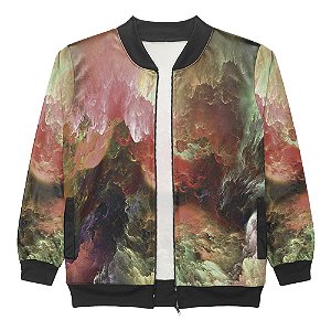 Jaqueta Bomber Vista Rock Infantil Estampa Nebulosa