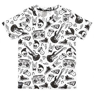 Camiseta Infantil Rock Music