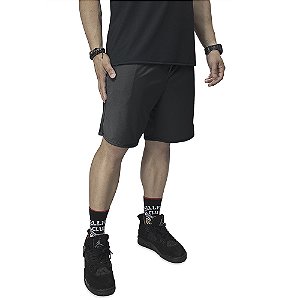 Bermuda Dry Fit Vista Rock Liso Preto