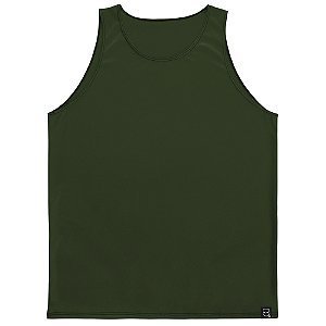 Regata Dry Fit Vista Rock Liso Verde Musgo