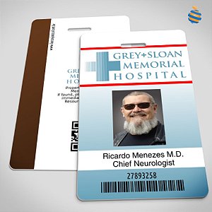 Grey's Anatomy Grey+Sloan Memorial Hospital Id - Custom