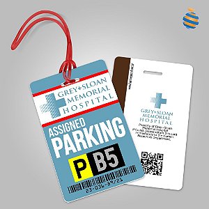 Grey's Anatomy Grey+Sloan Memorial Hospital Parking Tag