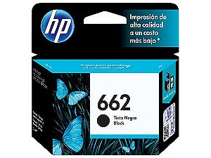 Cartucho de Tinta HP 662 Original Preto