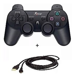 Controle sem fio estilo PS3 para video games e box