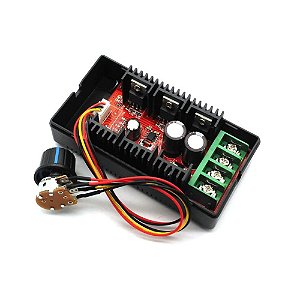 Controlador de Velocidade 10-50V 40A 2000W PWM - com Potenciômetro
