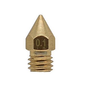 Bico para Hotend MK8 Impressora 3D - Nozzle - 0.1mm