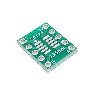 Adaptador SOT23 - SMD para DIP 10