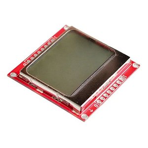 Display LCD Nokia 5110 Vermelho (3.3V - 5V)