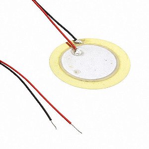 Pastilha Piezoelétrica 20mm com Cabo