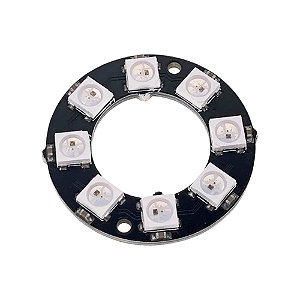 Módulo 8 LEDs RGB WS2812 - Anel 33mm