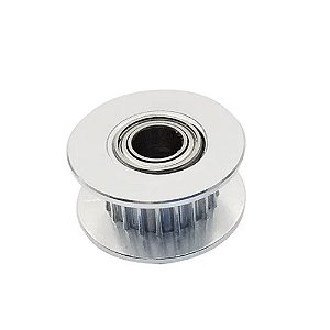 Polia GT2 Intermediária para Eixo 5mm e Correia 6mm - 20 dentes