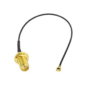 Cabo Pigtail U.FL IPX com conector SMA Femea 25cm