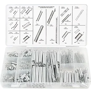 Kit 200 Molas de Compressão e Extensão