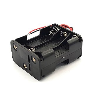 Suporte para 6 Pilhas AA - Preto