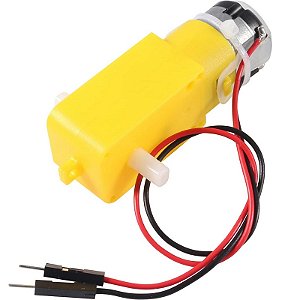 Motor DC 3-6V com Caixa de Redução e Fios soldados