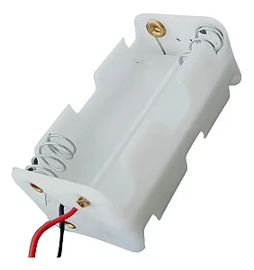 Suporte para 4 Pilhas AA - Branco