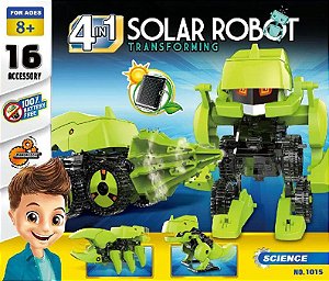 Kit Robô Solar Educacional 4 em 1