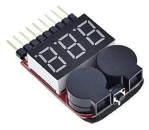 Alarme de Bateria Li-po Buzzer e Teste de Li-po - 1s a 8s