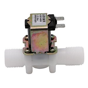 Válvula Solenoide de Entrada de Água - 180° 1/2" x 1/2" 220V