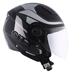 Capacete Norisk Orion City Preto Fosco e Prata