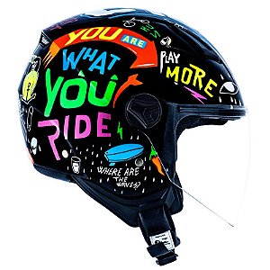 Capacete Norisk Orion Free Preto e Laranja